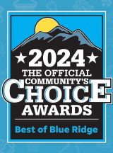 Winner Best All-Around Restaurant - Best of the Blue Ridge 2024